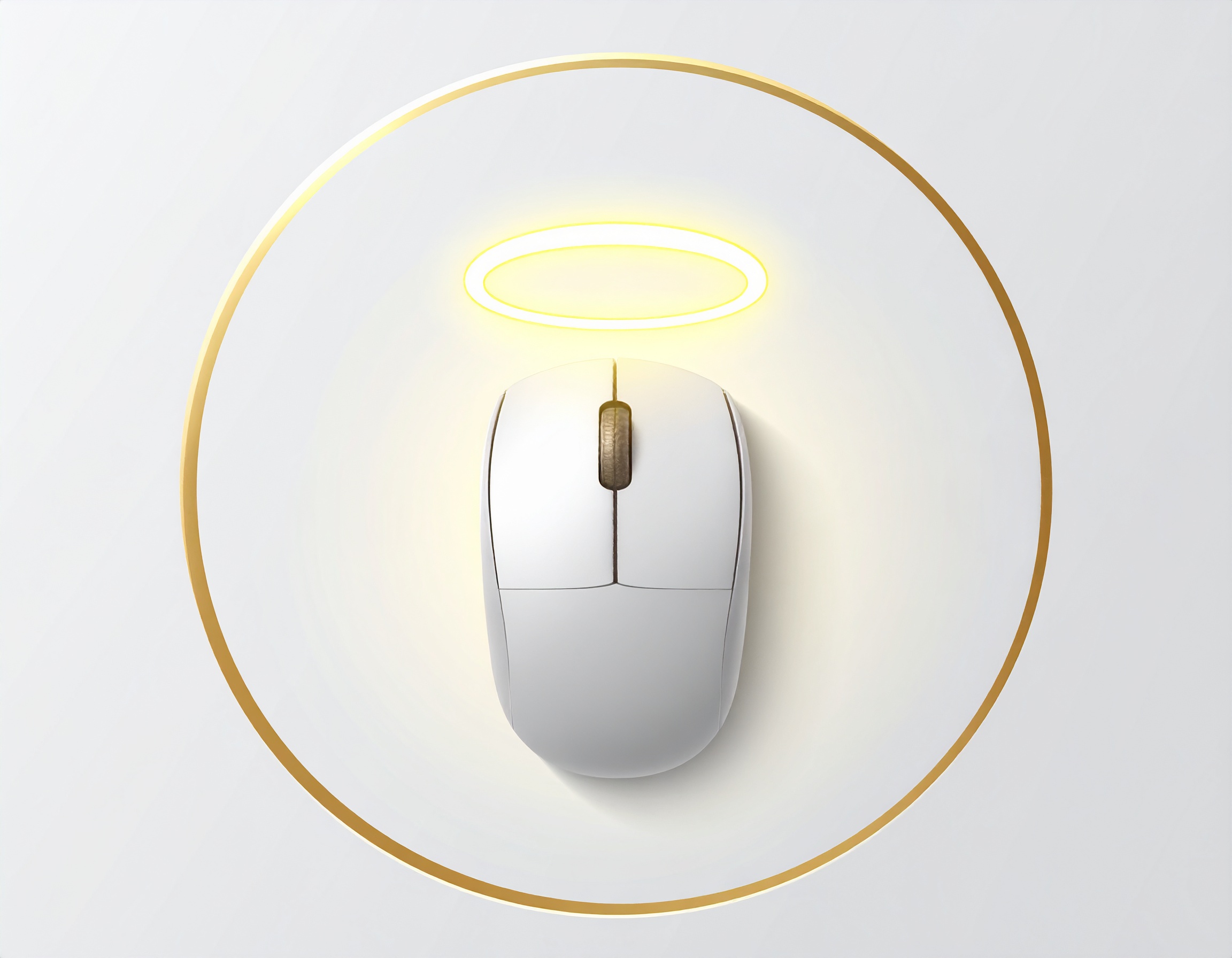 The Cubicle Saint Mouse A mouse for office saints seeking wellness.